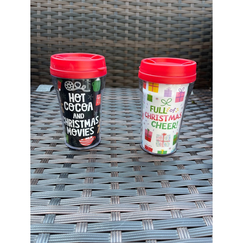 Sleigh Bell Bistro Christmas Tumbler Hot Cocoa & Christmas Movies Cheer